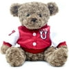 Valentine 12.5" Stuffed Plush Teddy in Red Varsity Jacket