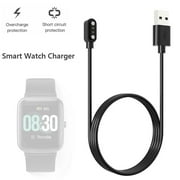 1Pc Black General Smartwatch IP68 Magnetic Suction Charger 2-pin J5K8 ID205L For Uwatch Cable Charging GT