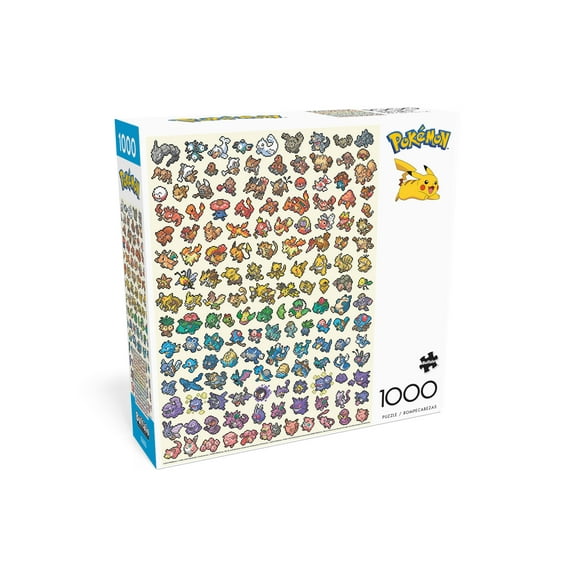 Buffalo Games 1000-Piece Pokemon Pixel Rainbow Adult Interlocking Jigsaw Puzzle