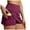 Wine, variant on SXcggal Women's Double Layered Pleats Tennis Skirts For Women High Waisted Skirt With Pockets Workout Skort For Summer Casual Sports Skirts Slim Fit Stylish Beautiful Comfortable Women's Shorts