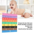 thumbnail image 4 of Fraction Strips Bars, Bright Color Brain Training  Fraction Blocks Educational  Paint 51pcs  For Kids For Elementary School, 4 of 8