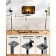 thumbnail image 2 of Par de soportes de altavoz ULTIMEA Steady 300 con altura ajustable, 2 of 9