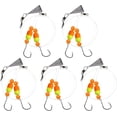 thumbnail image 1 of czcpp-Pompano Rigs for Surf Fishing Saltwater Floats Catfishing Pompano Fishing Rigs with Double Circle Hooks and Pyramid Sinker 4pcs/5pcs, 1 of 4