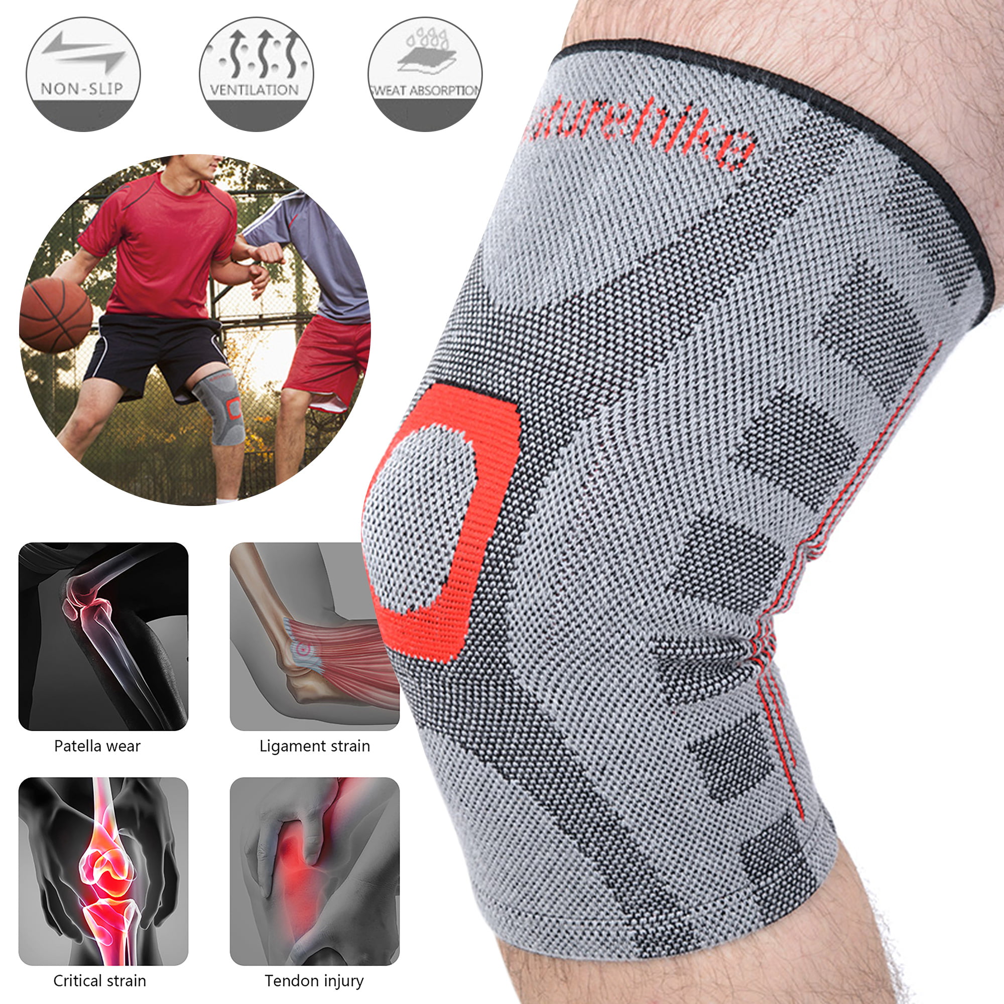 Details about   Naturehike Sport Seamless Kneepad Gym Knee Support Basketball Running Protector 