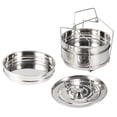 thumbnail image 3 of Safe Steamer Basket, Stainless-Steel Steamer Pot, Stackable For Vegetables Rice, 3 of 8