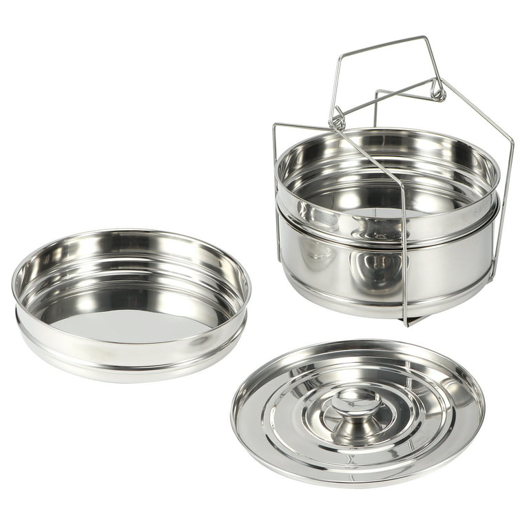 3 Tier Stainless Steel Steamer Pot For Cooking With Stackable Pan Insert,  Food Steamer, Vegetable Steamer Cooker, Steamer Cookware Pot/Saucepan with