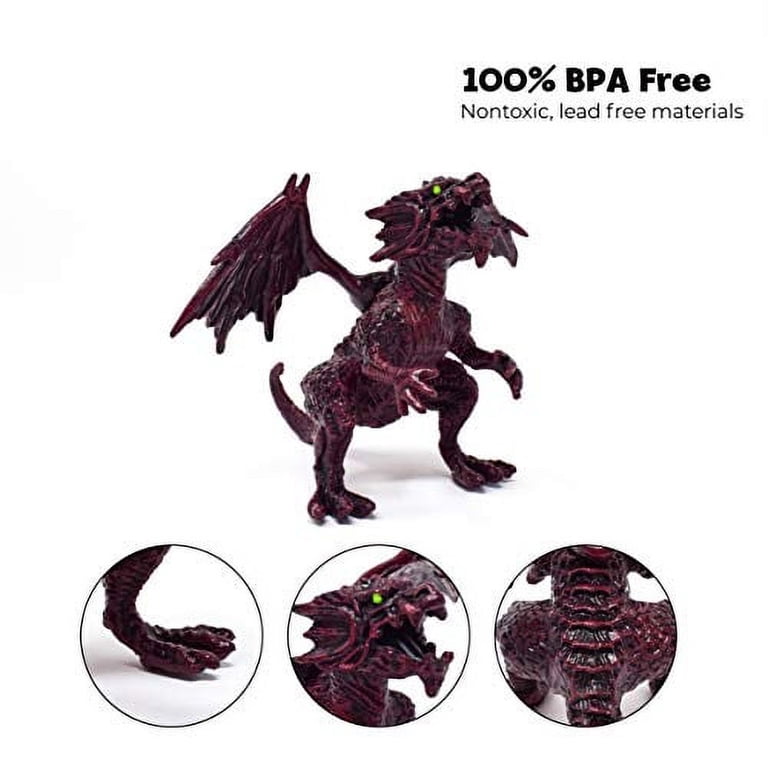Liberty Imports 12-Pack Medieval Knights & Dragons Figurines - Fantasy Creature Toy Set For Kids 5 thumbnail image