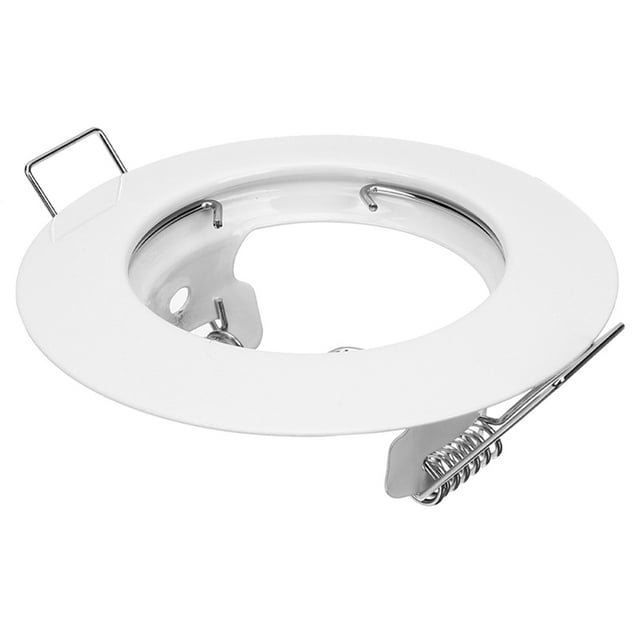 Shisuyan Recessed Light Trim Ring Frame White 50 Mm Cutout Securely Holds Bulbs Suitable For Various Spotlight Bulbs