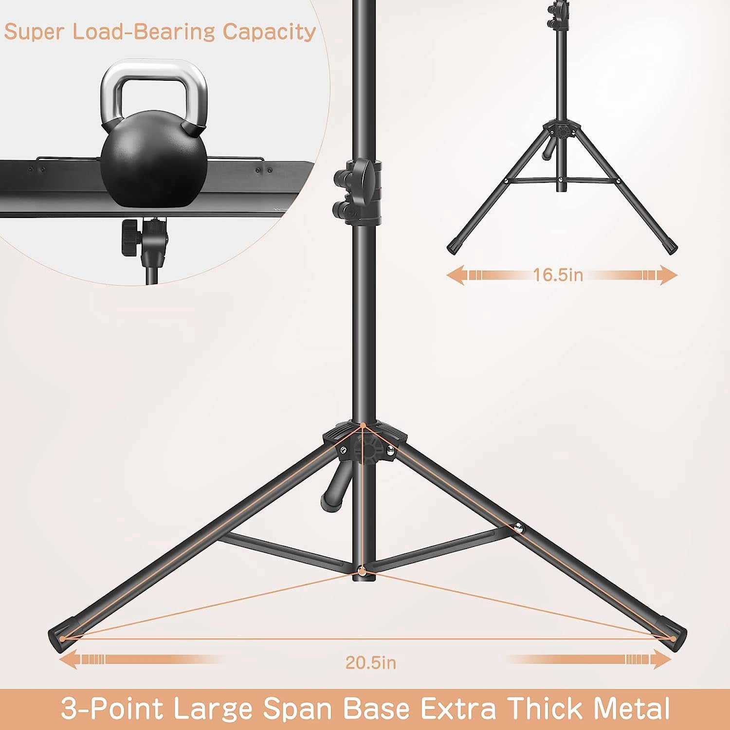 Music Stand For Sheet Music 5 In-1 Dual-Use Desktop Book Stand , Music Stand Light, Carrying Bag, Sheet Music Clip