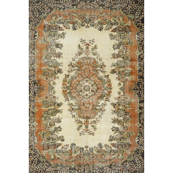 Brown Oriental Area Rugs for Living Room Washable Rugs Boho Moroccan Area Rug Soft Neutral Geometric Bohemian Carpet Distressed Indoor Rug for Bedroom Dining Room Office Foldable Nonslip Rug