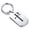 Silver, variant on Stainless Steel Religious Staurogram Dog Tag Keychain Circle Ring