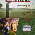 thumbnail image 4 of Juego de golf en el patio trasero DHXGON con 2 palos, campo de 6 hoyos para toda la familia, 4 of 7