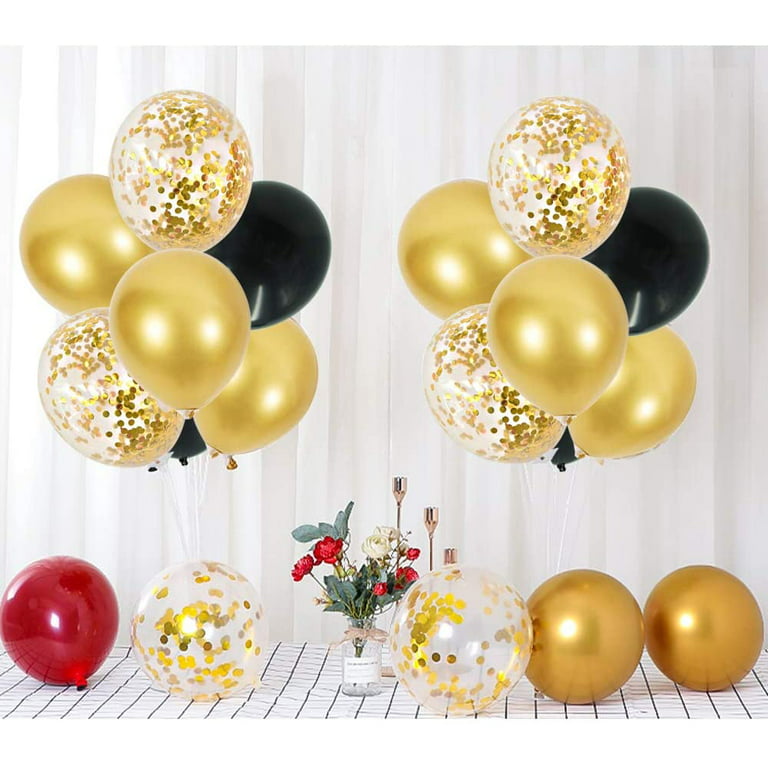  BEISHIDA 32pcs 1974 50th Birthday Balloons Gold and Black Party  Decorations 12 Inch Latex and Confetti Balloon Printed with Happy Birthday  for Women Men Birthday Party Decorations : Toys & Games
