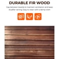 thumbnail image 4 of Ktaxon Wooden Porch Swing, Carbonized Brown Garden Bench with Chains, 880lb Capacity, 4 of 7