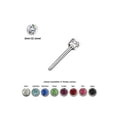 thumbnail image 1 of Bendable Nose Ring with Prong Set CZ Jewel, 1 of 1