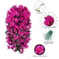 thumbnail image 2 of Artificial Fake Hanging Flowers Plants,2PCS Faux Silk Morning Glory Trailing Vines for Outdoor Decoration, 2 of 6