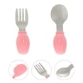 thumbnail image 5 of FRCOLOR Baby Tableware 2Pcs Baby Tableware Silicone Stainless Steel Cartoon Spoon Fork Tableware,3.94"X1.18"X1.18", 5 of 5