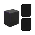 thumbnail image 3 of S SERENABLE Card Deck Box Card Deck Case Collectible Game with Dividers Card Storage Box Black, 3 of 9