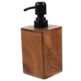 thumbnail image 5 of LITINKIMI 1Pcs Chocolate Stainless Steel Empty Pump Shampoo Bottle for Hotel Use 11.8x2.9x2.9in, 5 of 8
