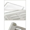 thumbnail image 6 of Clear Glass Soap Dish with SUS304 Stainless Steel Tray Rectangular Soap Holder for Bathroom Counter, Shower, Kitchen(Black), 6 of 16