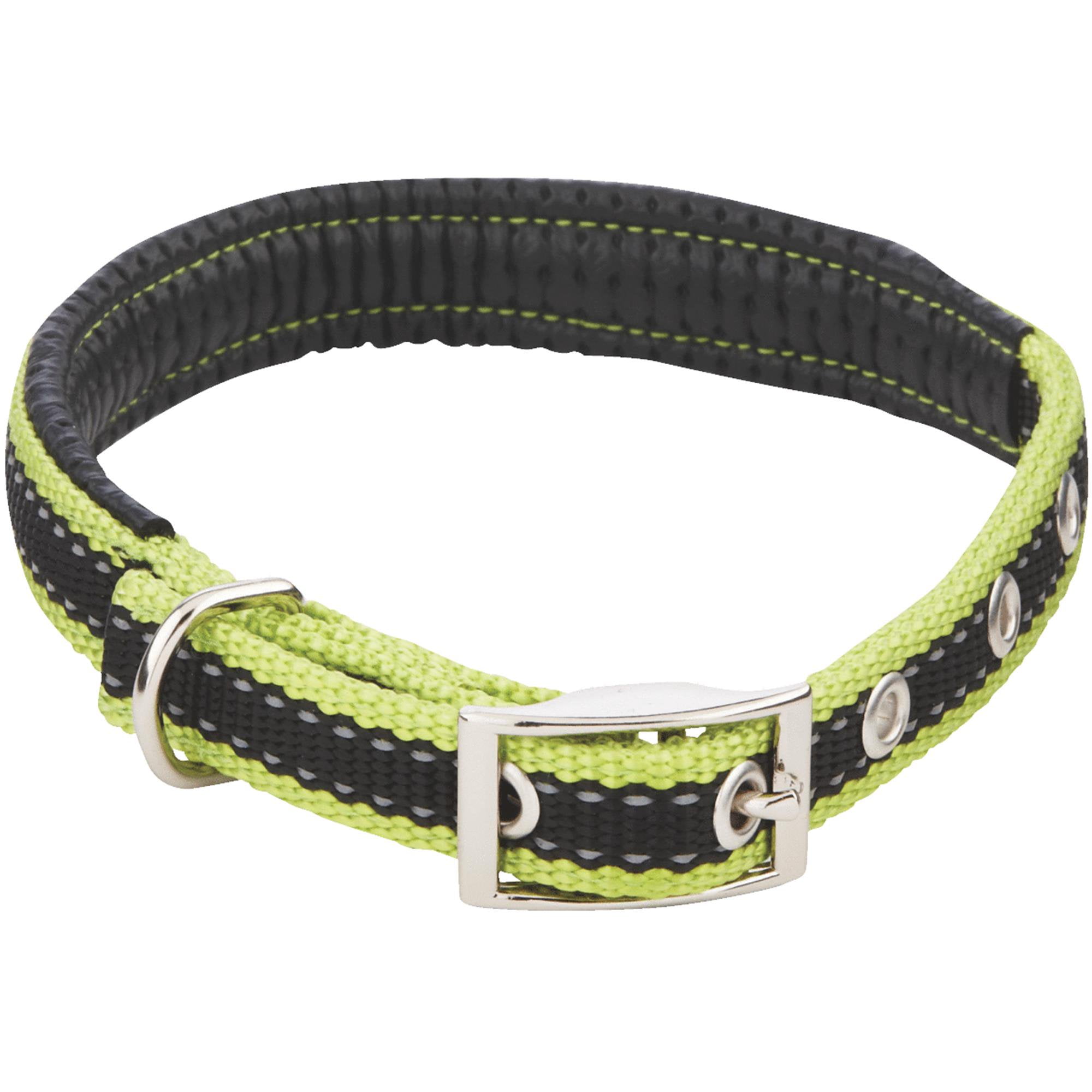 Ruffin' It Padded Small Reflective Dog Collar, 10 16 in, Nylon 3 Pack