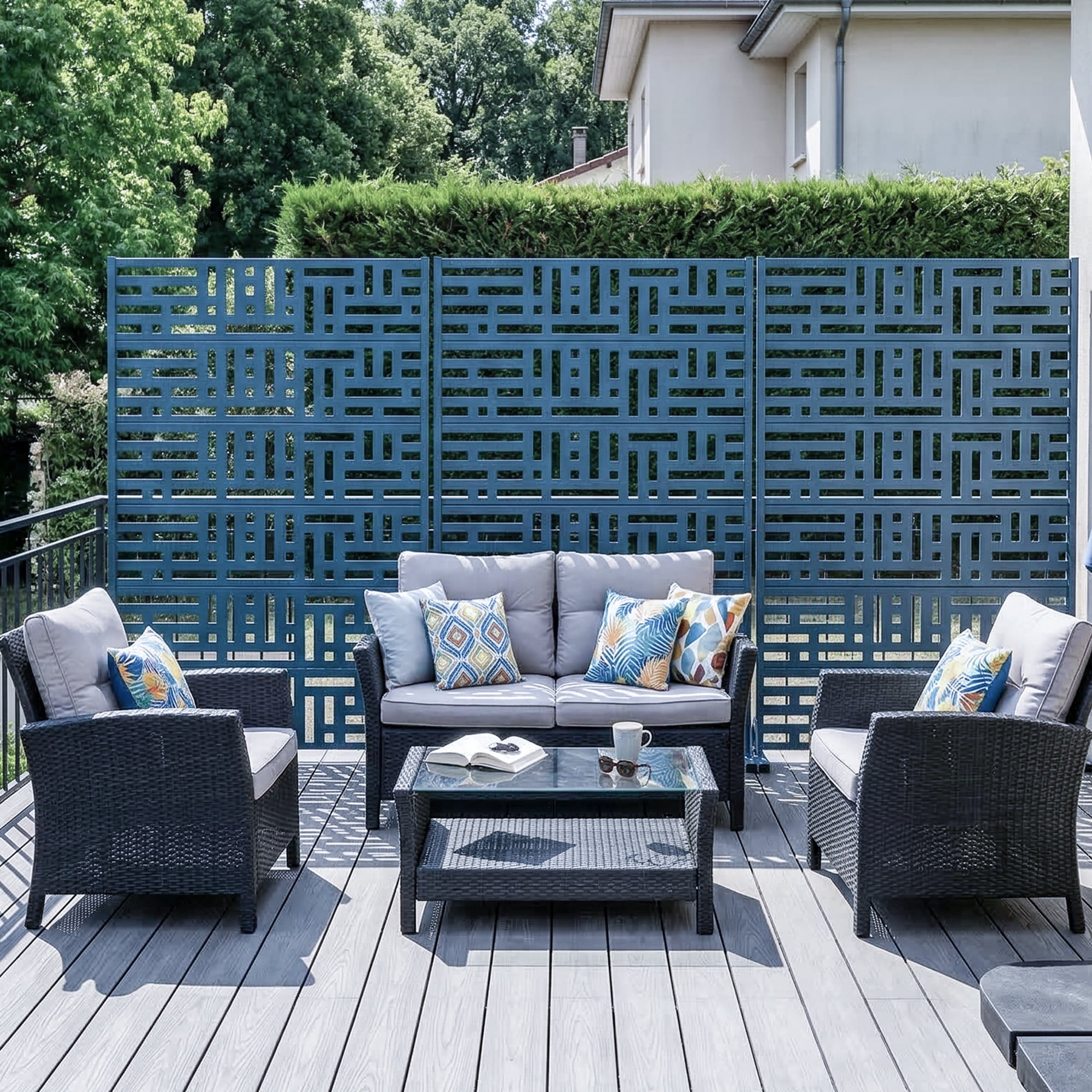 Privacy Metal Screen Fence Panel
