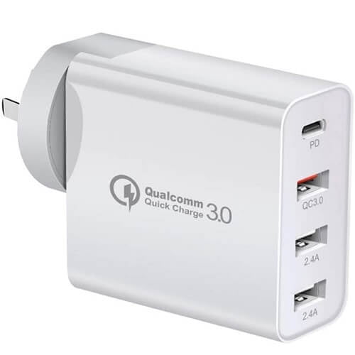 48W USB C Charger Fast Charging Block 4Port USB PD Wall Charger with Fast Power Adapter Compatible for iPhone14/13/Pro Max,Pad Samsung S22 S21 S9,Google Pixel 6 Tablet
