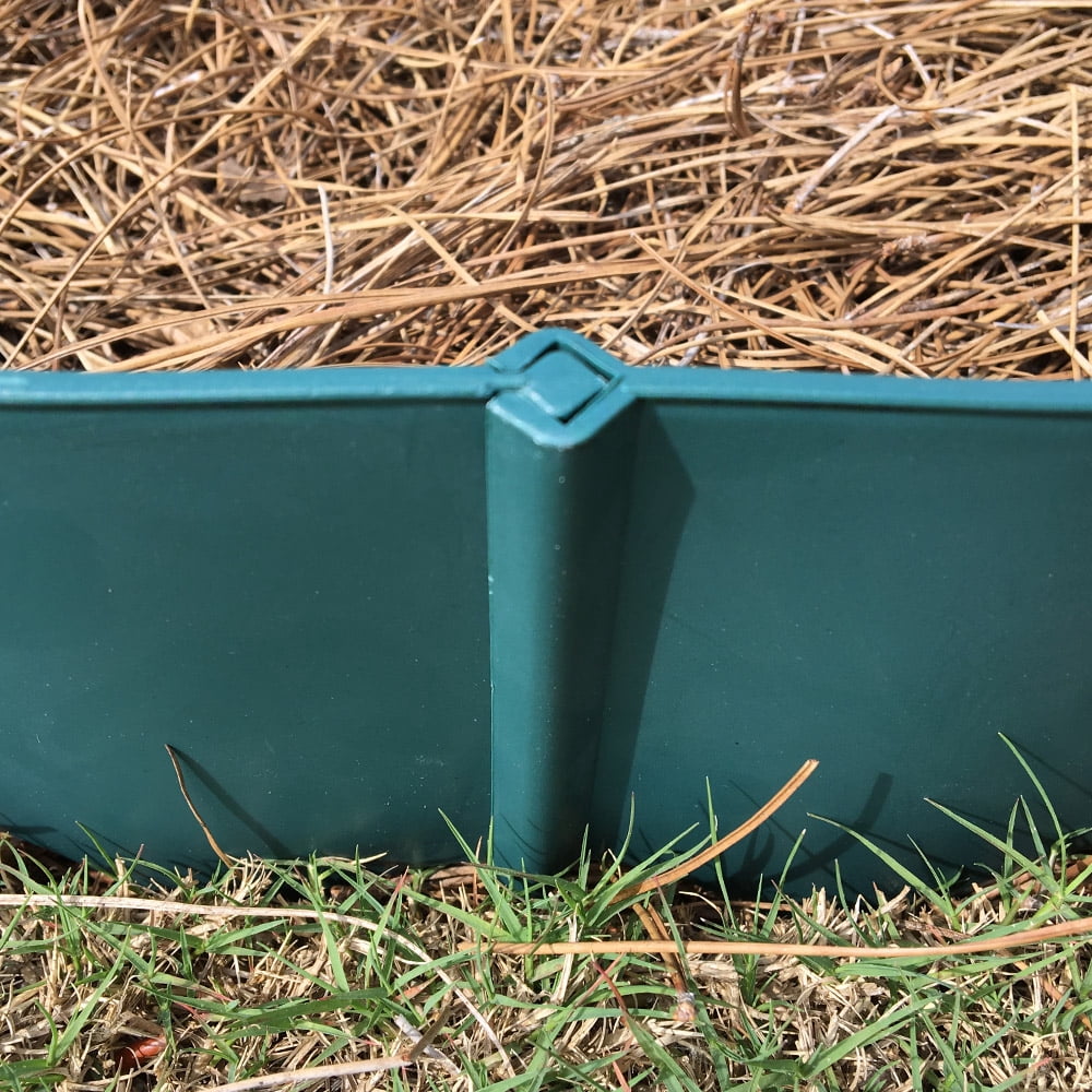 Green Plastic Easy Landscape Edging - 132 pack