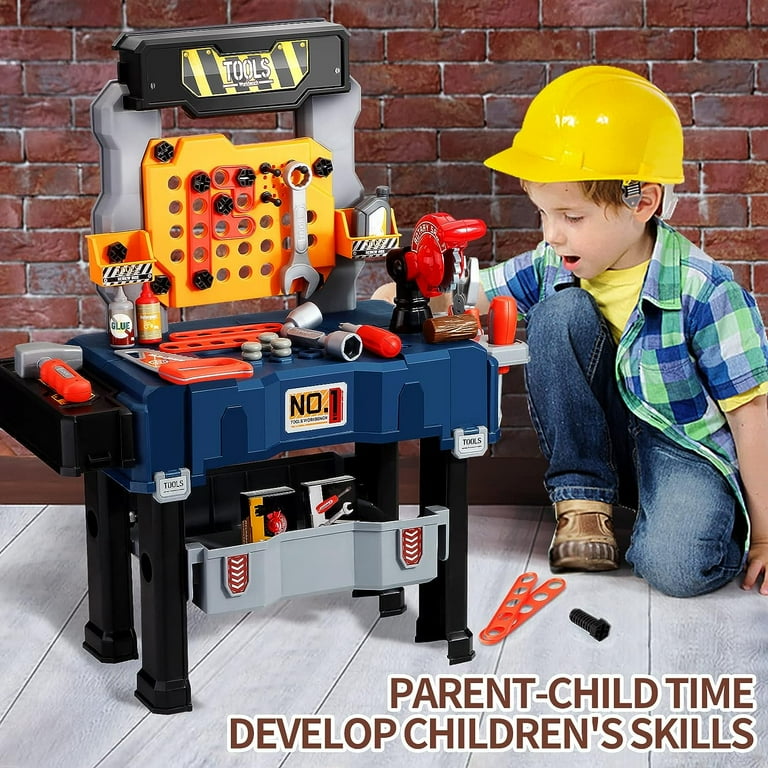 Beefunni Kids Tool Set Toddler Workbench with Drill Construction Workshop Gift for Ages 3 6 Walmart