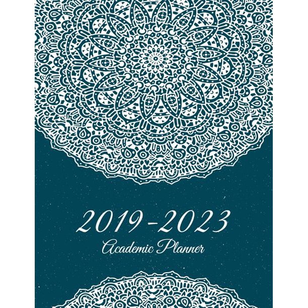 2023 Calendar 8 5 X 11 20192023 Academic Planner Blue Beauty Mandala, 8.5" X 11" Five Year 20192023 Calendar Planner