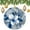 Pattern, variant on Blue And White Chinoiserie Christmas Ceramic Ornament Chinoiserie Blue White Floral 3" Circle Ceramic Ornament Xmas Tree Decorations Flat Circle Ceramic Ornament Merry Xmas for Family & Friends