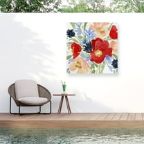 Emma Caroline 'Indian Summer Bouquet II' Outdoor Canvas 24x24