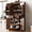 Brown 4 Doors 2 Drawers + MDF, variant on Tall Kitchen Pantry Cabinet with 3 Pull Out Cabinet Organizers, Farmhouse Embossed Texture Storage Cabinet with 6 Door Shelves, 2 Drawers, Freestanding Cupboard for Kitchen, Dining Room Black