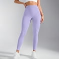 thumbnail image 7 of CENGNIAN No Boundaries Women's Butt Lifting Solid Color Yoga Pants,Womens High-Waisted Yoga Leggings with Tummy Control,Ladies Seamless Workout Tights,Purple,Size M, 7 of 7