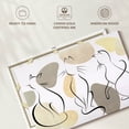 thumbnail image 6 of Elephant Stock Minimalist Cats Wall Art - Horizontal Canvas Wall Art - Living Room Wall Decor - Animal Canvas - White And Beige Decor - 12" x 8", 6 of 8