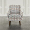 thumbnail image 4 of Jofran Nielsen Mid-Century Modern Upholstered Retro Geometric Fabric Accent Chair, 4 of 10