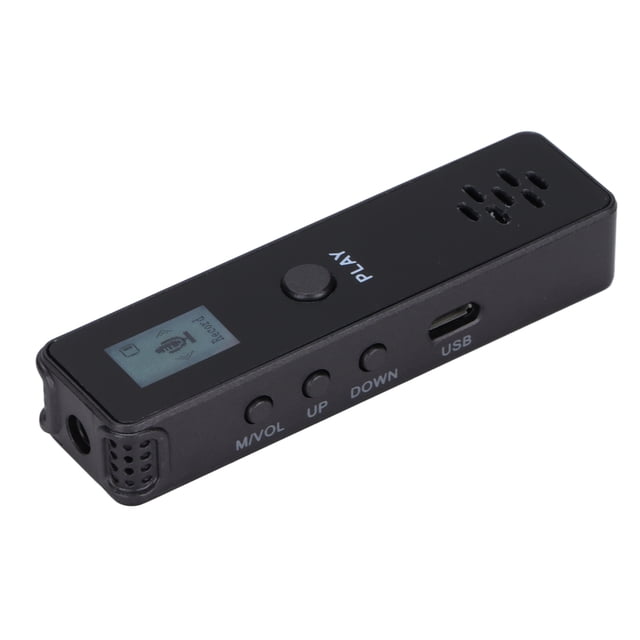 RecordAradora Redigor de voz digital Reducación de Ruido Pantalla Estéreo Dispositivo de Grabación de Audio Con Reproductor de mp3