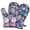 Pioneer Flower Floral, variant on Cute Oven Mitts,Pioneer Flower Floral Print Pattern Oven Mitt 2-Pack Set,Kitchen Gloves for Oven,Heat Resistant Oven Mitts 7.7"x12"