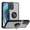 Black, variant on For Motorola Edge 2022 Impact Metal Ring Holder Stand Magnetic Car Mount Protective Hybrid Case Cover Blue