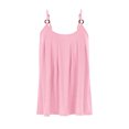thumbnail image 4 of UYISJ Summer Tank Tops for Women Spaghetti Strap Pleated front Solid Color Flowy Camisoles Casual Loose Fit Tunic Shirts, 4 of 6