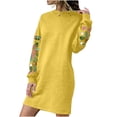 thumbnail image 2 of Royisotas Dress for Women Long Sleeve Floral Embroidered Casual Dress Loose Trendy Tunic Dresses, 2 of 5