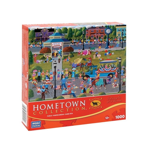 1000 Pieces for sale online MEGA Hometown Collection Roadside Icons Jigsaw Puzzle 