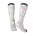 thumbnail image 4 of Balery Cartoon Bunny Printed Novelty Socks Men's Women's Crew Socks Sports Socks Knee High Socks Cotton Socks Quirky and Cool Socks, 4 of 9