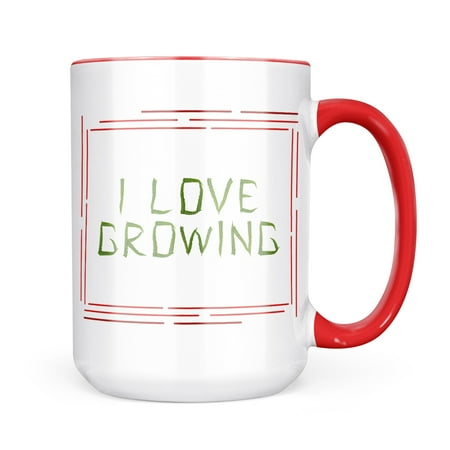 

Neonblond I Love Growings Fern Plant Flower Mug gift for Coffee Tea lovers