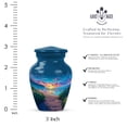 thumbnail image 2 of Beach Urns For Human Ashes Adult Female Small 3 Inch, Sunset Cremation Urns For Adult Brother And Sister, Blue Keepsake Urn For Human Ashes Mom And Dad, 2 of 7