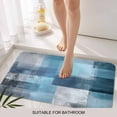 thumbnail image 3 of Teal Blue Door Mat&nbsp;Indoor Outdoor Entrance, Non Slip Rug for Kitchen Bathroom Entryway Rug, Modern Oil Painting Abstract Ombre Geometric Washable Doormat Floor Mat for Office 24x36 Inch, 3 of 8