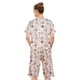 thumbnail image 3 of HITIME Pijama para Mujer de Seda de Leche Talla M, Conjunto de Playera y Pantalón Tobillero, Tela Ultra Suave y Transpirable para Lounge o Dormir, 3 of 7