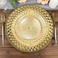 thumbnail image 6 of BalsaCircle 6 Round Gold 13" Plastic Charger Plates  Sparkling Diamond Design Party Events Decorations Supplies, 6 of 8