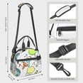 thumbnail image 4 of DouZhe Lunch Bags for Women and Men, Space Ship Sketch Doodle Prints Reusable Portable Insulated Cooler Waterproof Lunch Tote Bag for Travel Work School Picnic, 4 of 7