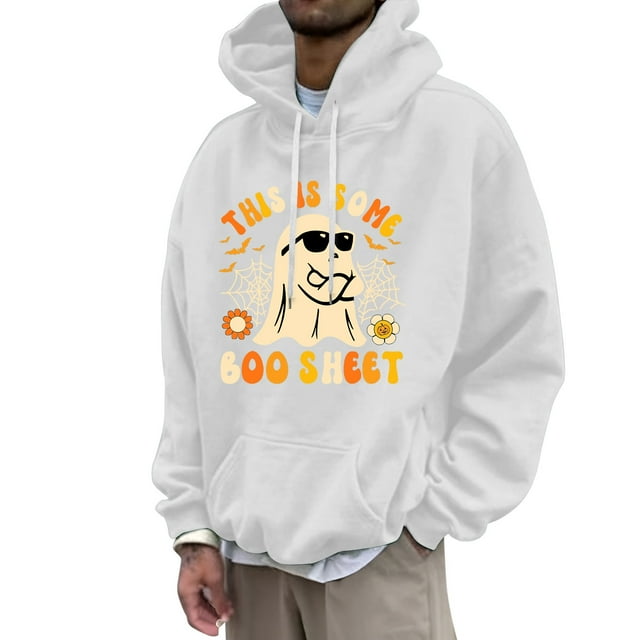 VBARHMQRT Chandails à Capuche Simples Homme Mode Décontractée Partie Impression 3D Manches Longues Chandail à Capuche à Cordon